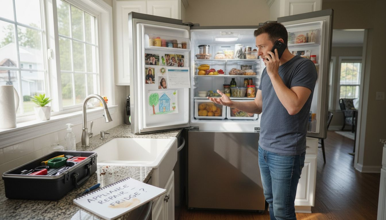Frustrated homeowner calls for urgent appliance repair