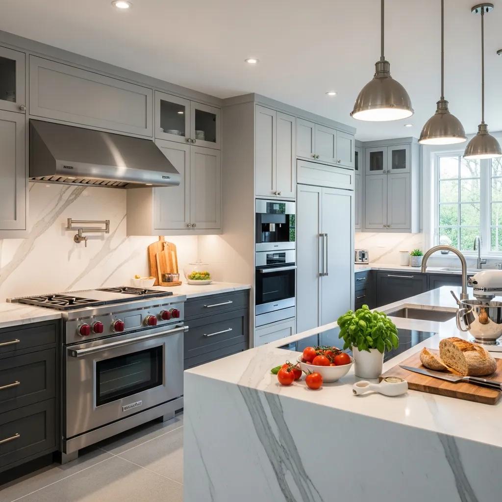 Luxury kitchen with Thermador appliances showcasing modern design and elegance